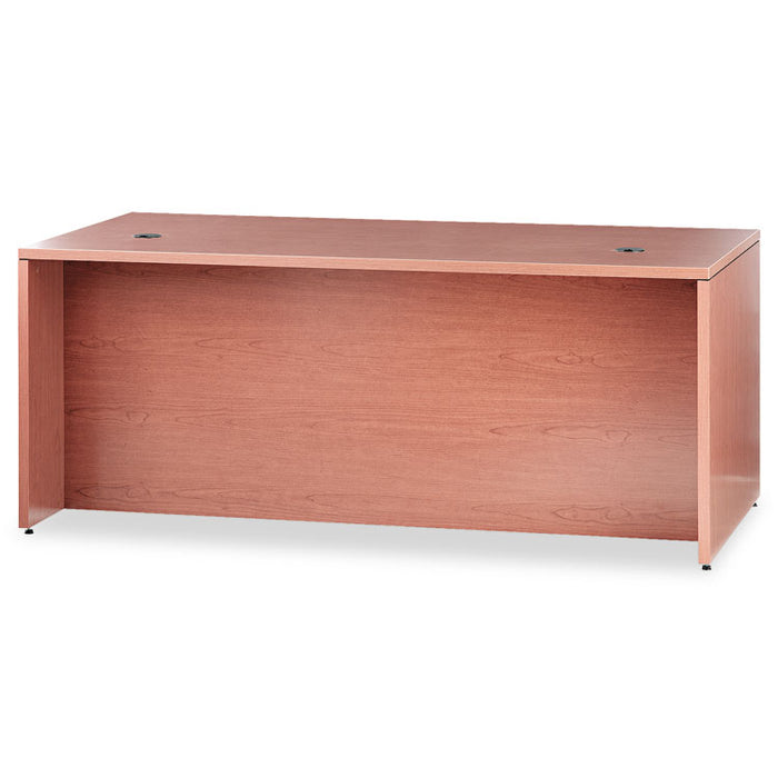 10500 Series "L" Workstation Right Pedestal Desk with 3/4 Height Pedestal, 72" x 36" x 29.5", Bourbon Cherry