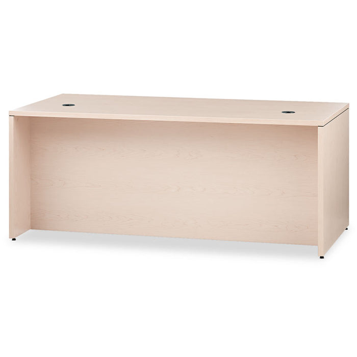 10500 Series Large "L" 3/4 Height Pedestal Desk, 72w x 36d x 29.5h, Natural Maple