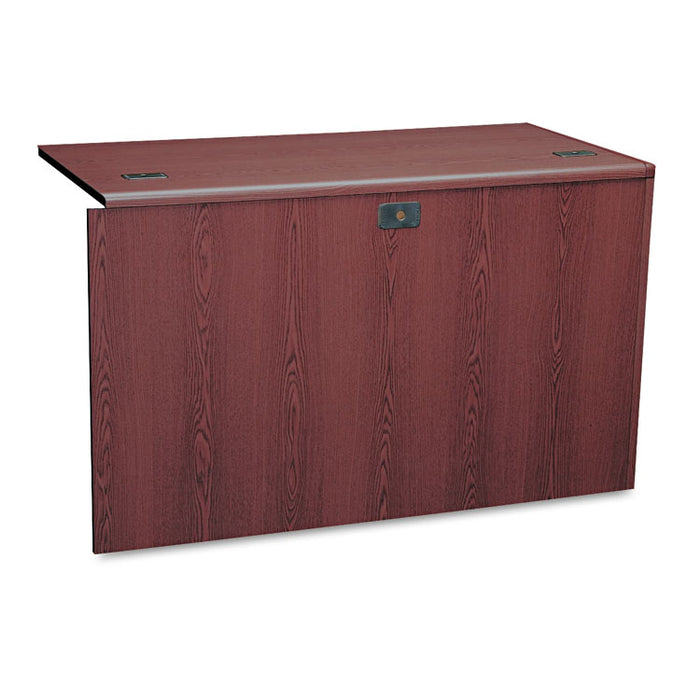 10700 "L" Workstation Return, Left 3/4 Pedestal, 48w x 24d x 29 1/2h, Mahogany