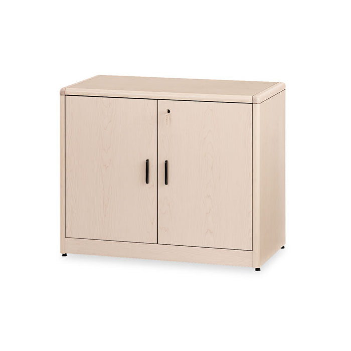 10700 Series Locking Storage Cabinet, 36w x 20d x 29 1/2h, Natural Maple