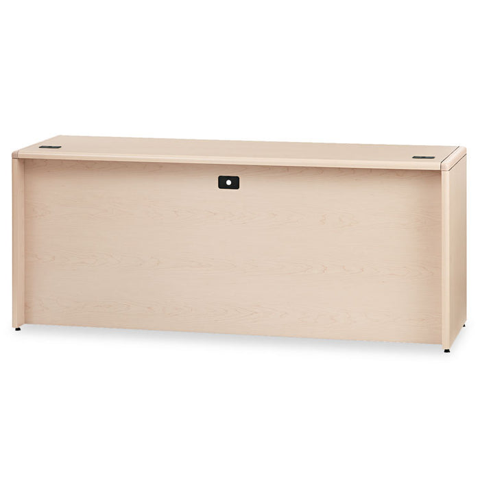 10700 Kneespace Credenza, Full Height Pedestal, 72w x 24d x 29.5h, Natural Maple