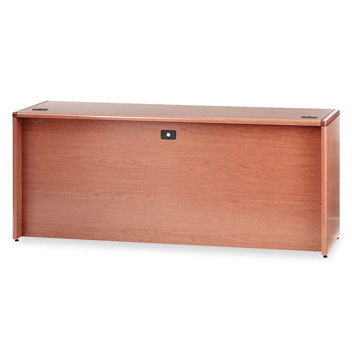 10700 Kneespace Credenza, Full Height Pedestal, 72w x 24d x 29.5h, Bourbon Cherry