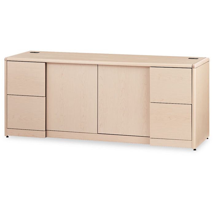 10700 Series Credenza w/Doors, 72w x 24d x 29.5h, Natural Maple