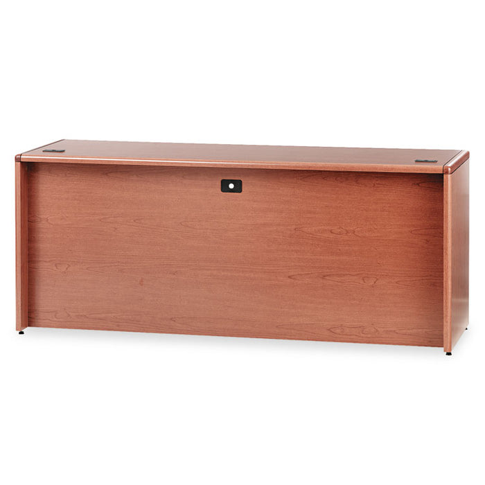 10700 Kneespace Credenza, 3/4 Height Pedestals, 72w x 24d x 29.5h, Bourbon Cherry