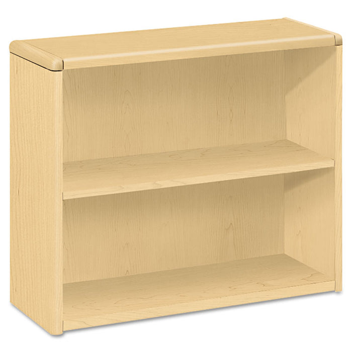 10700 Series Wood Bookcase, Two-Shelf, 36w x 13.13d x 29.63h, Natural Maple