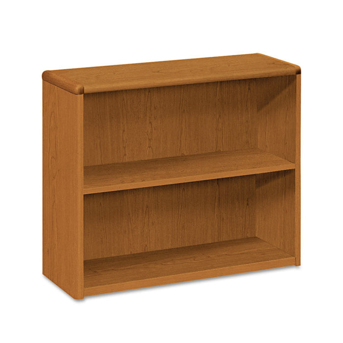 10700 Series Wood Bookcase, Two-Shelf, 36w x 13.13d x 29.63h, Bourbon Cherry