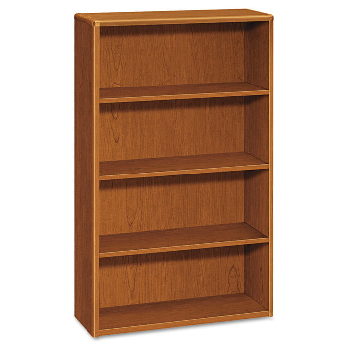 10700 Series Wood Bookcase, Four-Shelf, 36w x 13.13d x 57.13h, Bourbon Cherry