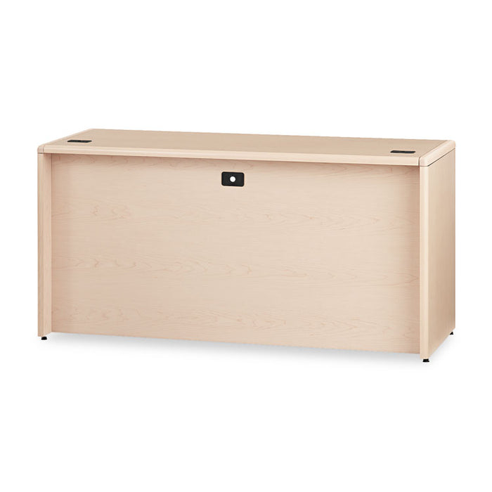 10700 Kneespace Credenza, 3/4 Height Pedestals, 60w x 24d x 29.5h, Natural Maple