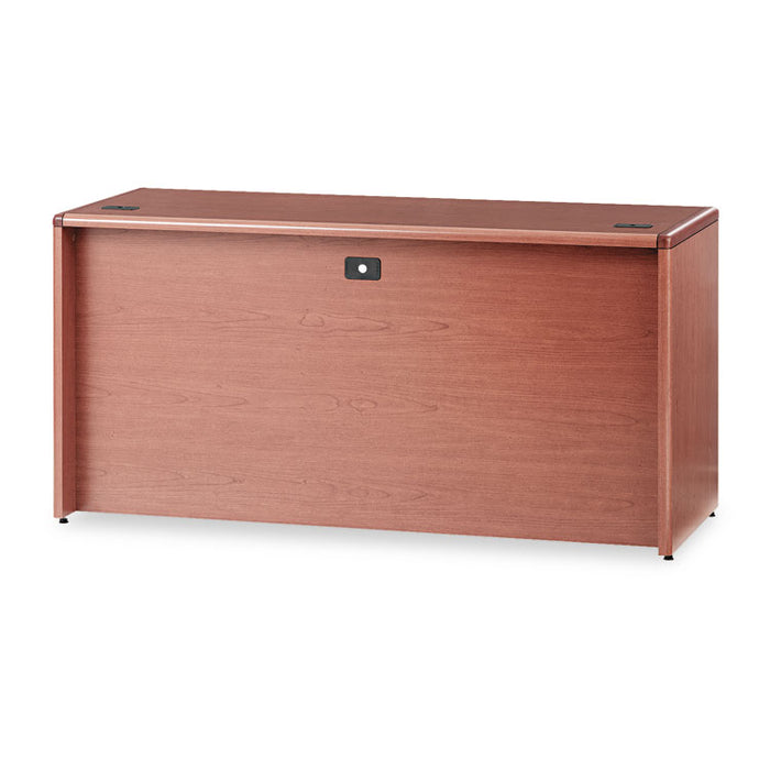 10700 Kneespace Credenza, 3/4 Height Pedestal, 60w x 24d x 29.5h, Bourbon Cherry