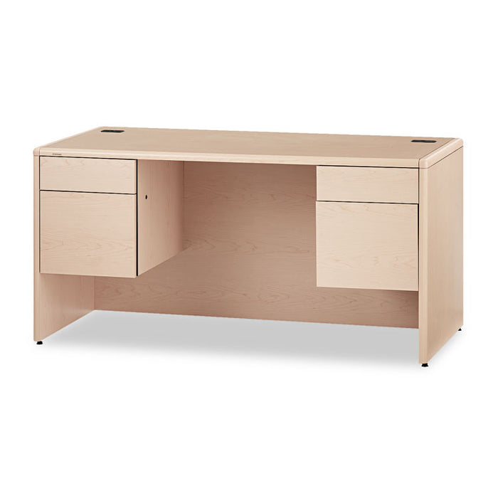 10700 Series Desk, 3/4 Height Double Pedestals, 60w x 30d x 29.5h, Natural Maple