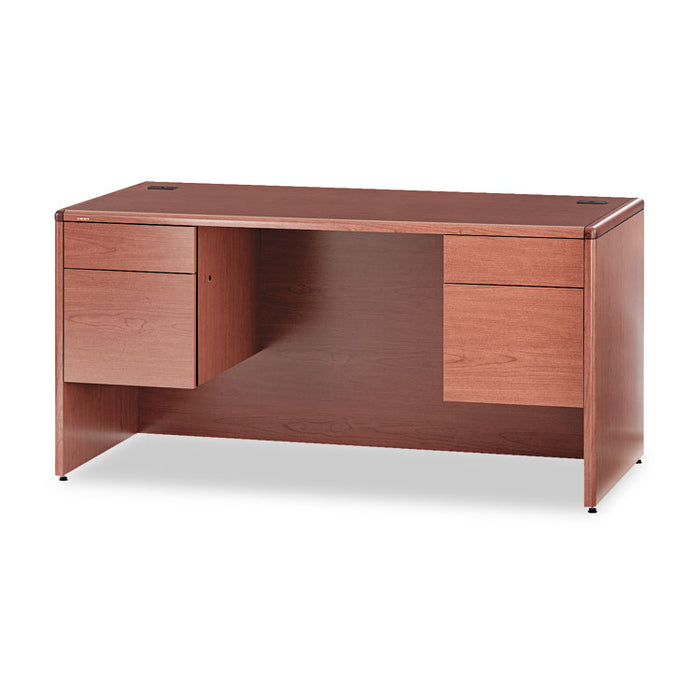 10700 Series Desk, 3/4 Height Double Pedestals, 60w x 30d x 29.5h, Bourbon Cherry