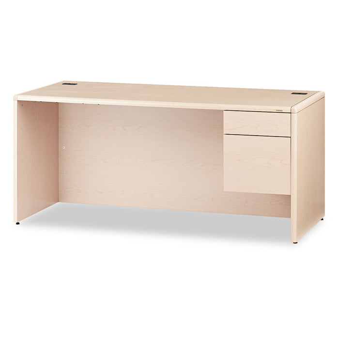 10700 Series "L" Desk, 3/4 Height Right Pedestal, 66w x 30d x 29.5h, Natural Maple