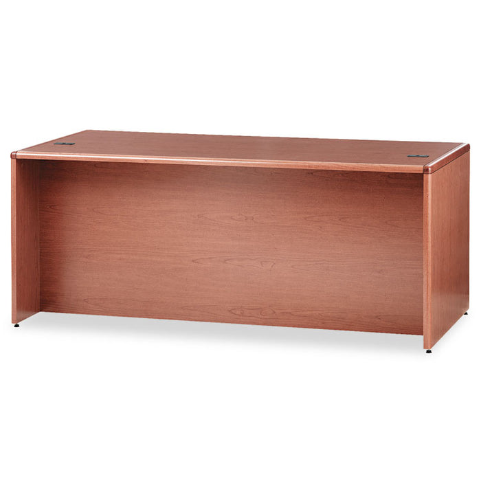 10700 Series Double Pedestal Desk with Three-Quarter Height Pedestals, 72" x 36" x 29.5", Bourbon Cherry