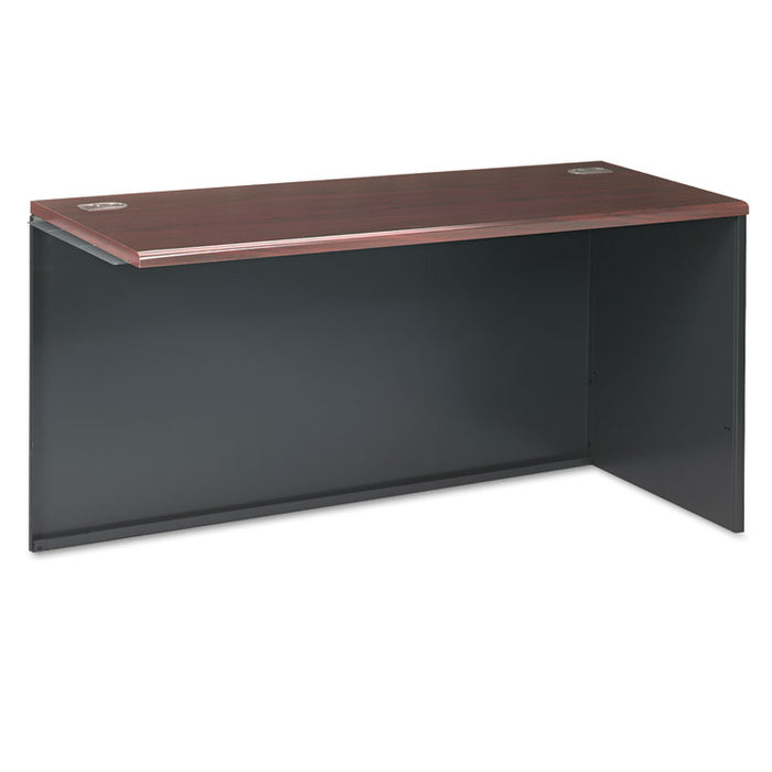38000 Series Return Shell, Right, 60w x 24d x 29-1/2h, Mahogany/Charcoal