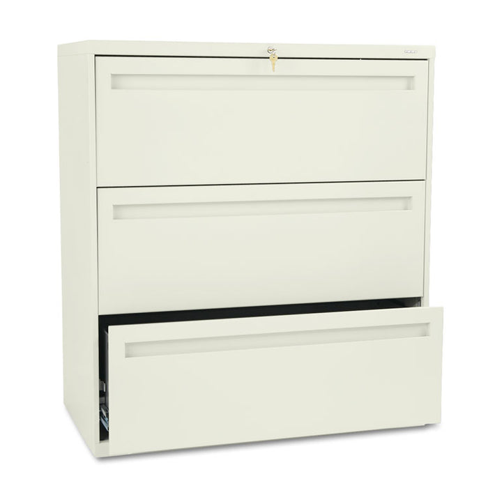 700 Series Three-Drawer Lateral File, 36w x 18d x 39.13h, Putty