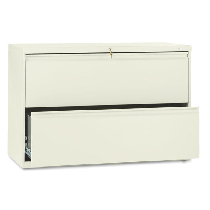 800 Series Two-Drawer Lateral File, 42w x 19.25d x 28.38h, Putty