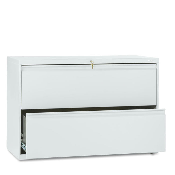800 Series Two-Drawer Lateral File, 42w x 19.25d x 28.38h, Light Gray