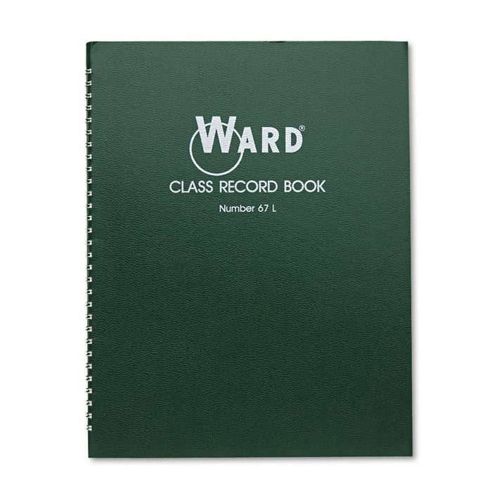 Class Record Book, 38 Students, 6-7 Week Grading, 11 x 8-1/2, Green