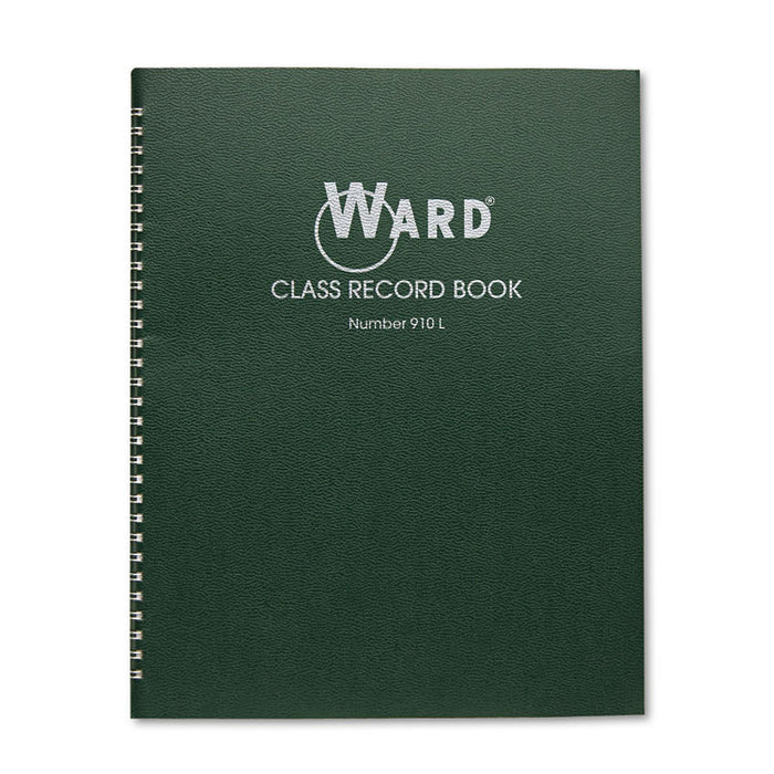 Class Record Book, 38 Students, 9-10 Week Grading, 11 x 8-1/2, Green
