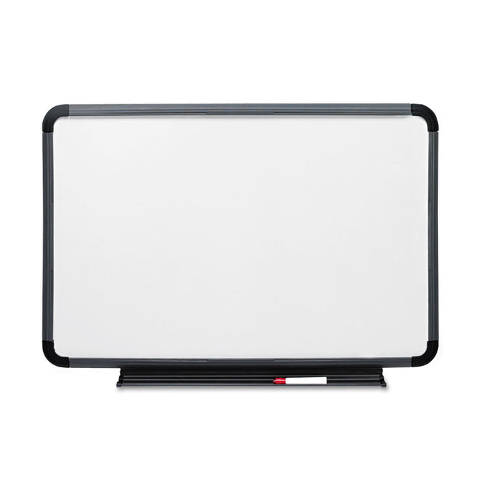 Ingenuity Dry Erase Board, Resin Frame with Tray, 36 x 24, Charcoal