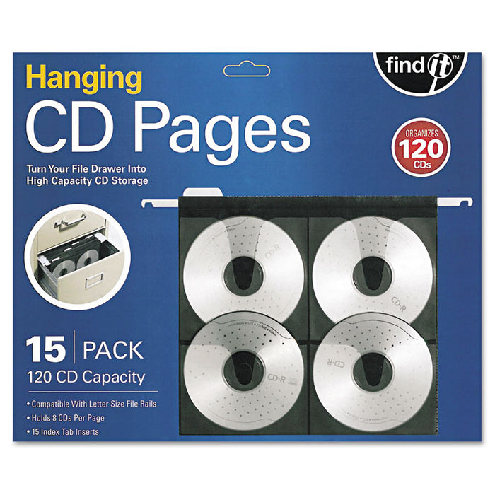 Hanging CD Pages, 15/Pack