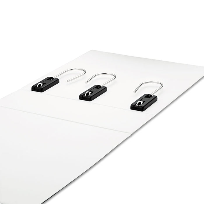 Gapless Loop Ring View Binder, 3 Rings, 5" Capacity, 11 x 8.5, White