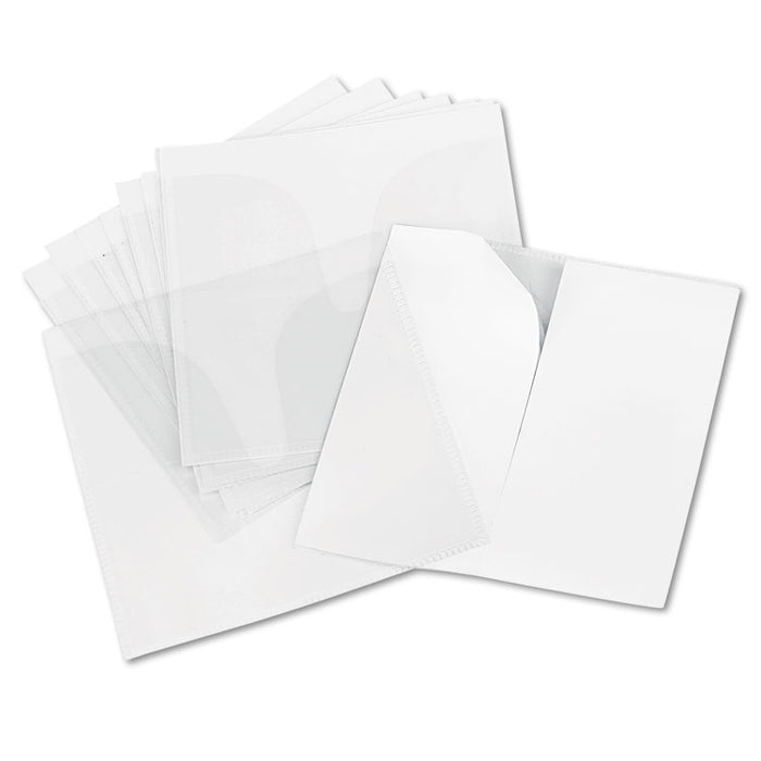 Self-Adhesive CD/DVD Sleeves, 10/Pack