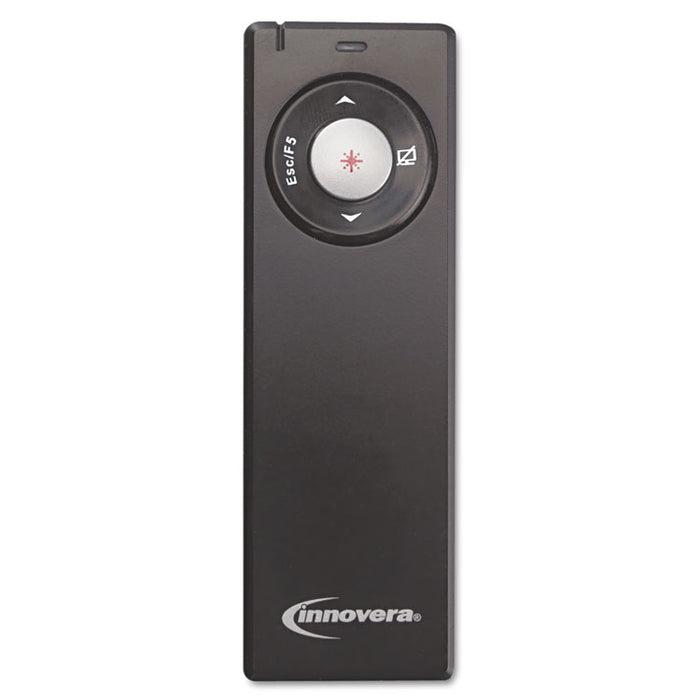 Wireless Presenter with Laser Pointer, 32 ft. Range, Matte Black