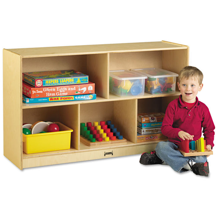 Low Single Mobile Storage Unit, 48w x 15d x 29.5h, White