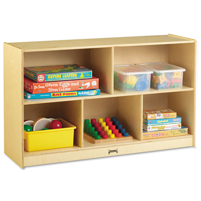 Low Single Mobile Storage Unit, 48w x 15d x 29.5h, White