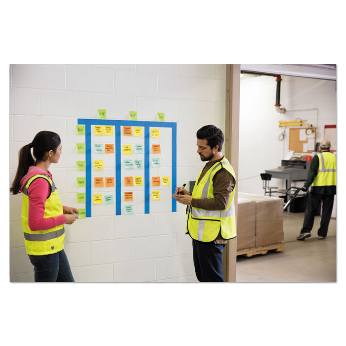 Water-Resistant Self-Stick Notes, Orange, 3" x 3", 45 Sheets, 3/Pack