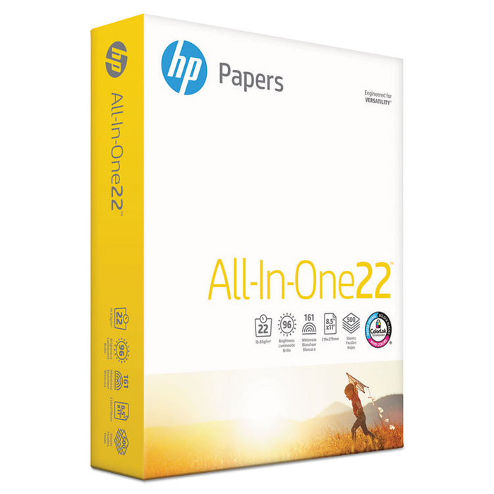 All-In-One22 Paper, 96 Bright, 22 lb Bond Weight, 8.5 x 11, White, 500/Ream