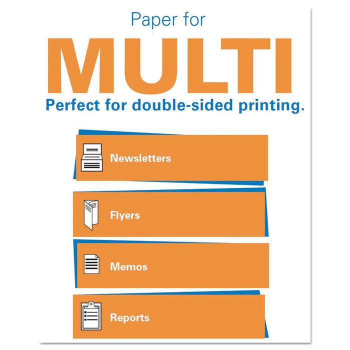 Premium Multipurpose Print Paper, 97 Bright, 20 lb Bond Weight, 8.5 x 11, White, 500 Sheets/Ream, 5 Reams/Carton