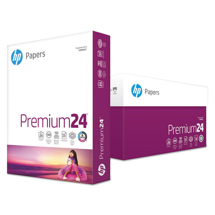 Premium24 Paper, 98 Bright, 24 lb Bond Weight, 8.5 x 11, Ultra White, 500/Ream
