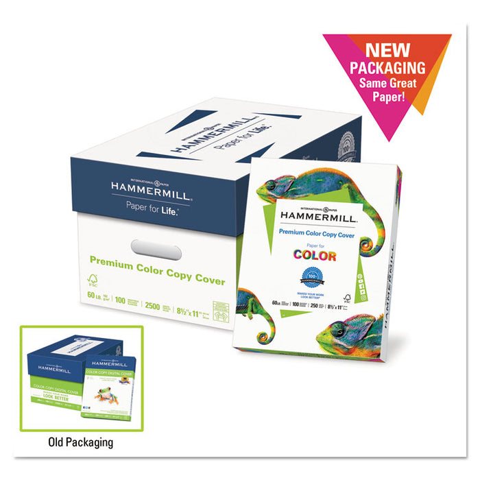 Premium Color Copy Cover, 100 Bright, 100lb, 8.5 x 11, 250 Sheets/Pack, 6 Packs/Carton