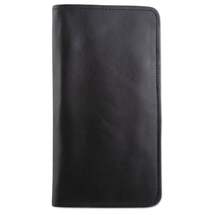Passport/Document Holder, Black, Leather, 4 3/4 x 9