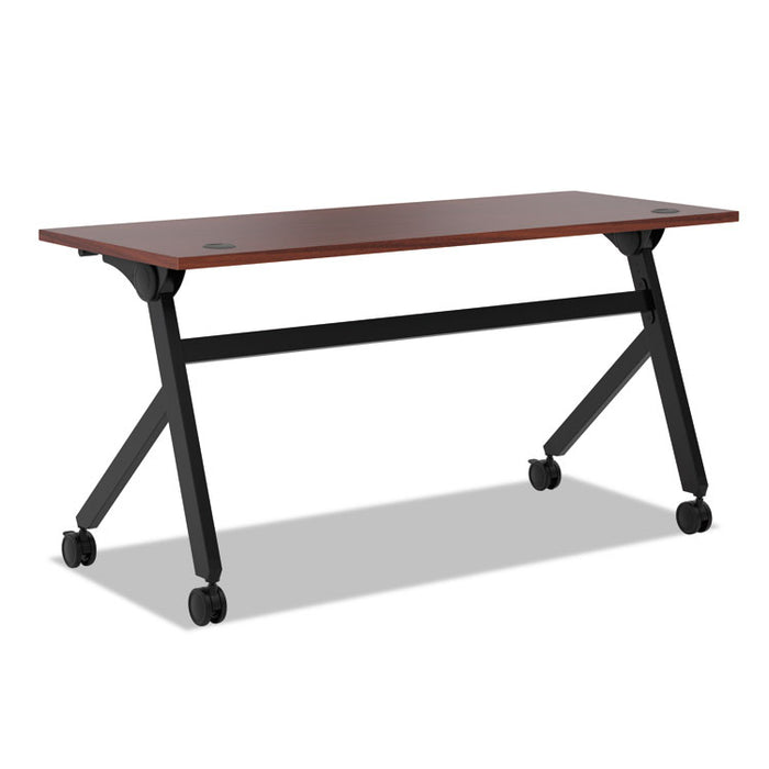 Multipurpose Table Flip Base Table, 60w x 24d x 29 3/8h, Chestnut