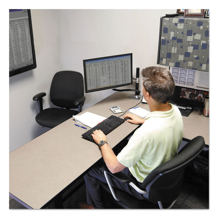 WorkFit-B Sit-Stand Base, Up to 88 lb, 42" x 26" x 32" to 51.5", Black