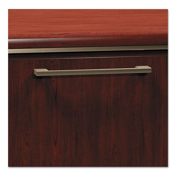 Enterprise Collection Double Pedestal Desk, 60" x 28.63" x 29.75", Harvest Cherry, (Box 1 of 2)