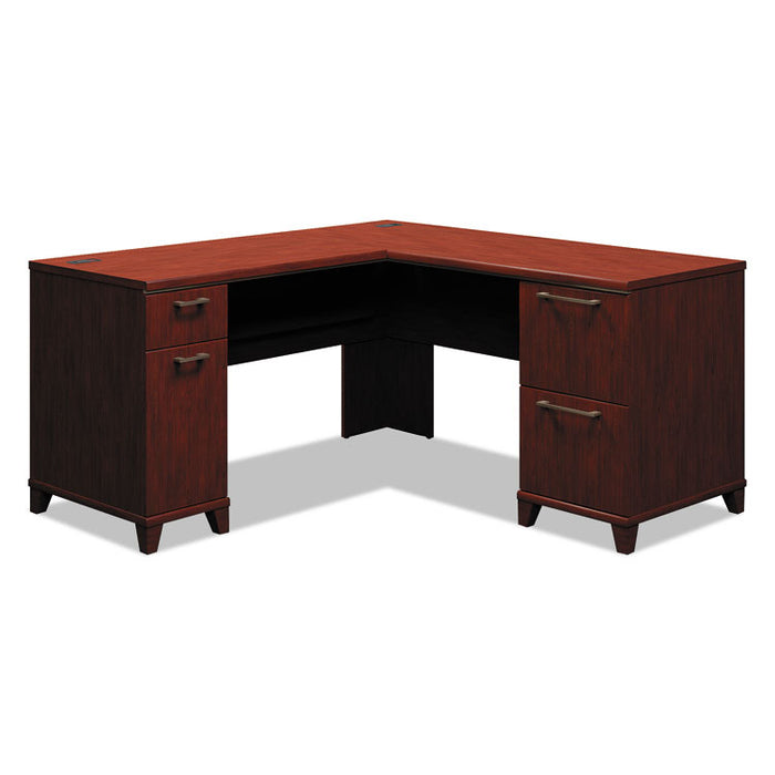 Enterprise Collection L-Desk Surface Only, 60w x 60d x 29.75h, Harvest Cherry, Box 2 of 2