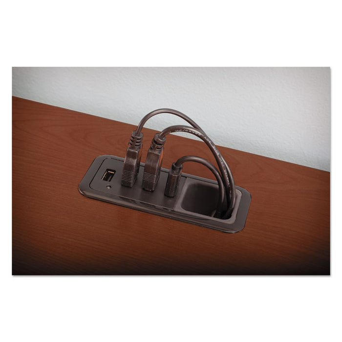 Enterprise Collection L-Desk Surface Only, 60w x 60d x 29.75h, Harvest Cherry, Box 2 of 2