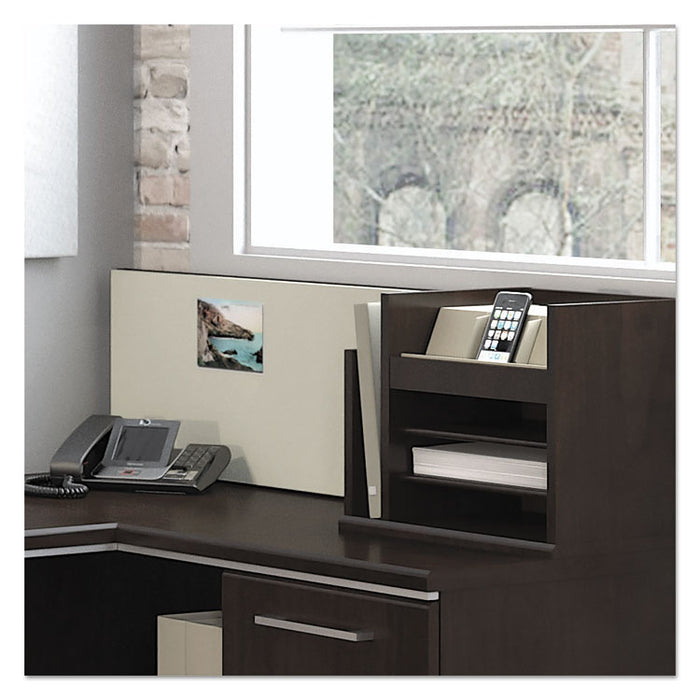 Enterprise Collection Corner Desk, 60w x 47.25d x 41.75h, Mocha Cherry (Box 1 of 2)