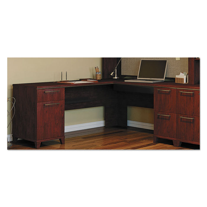 Enterprise Collection L-Desk Surface, 70.13" x 70.13" x 29.75", Harvest Cherry, (Box 2 of 2)