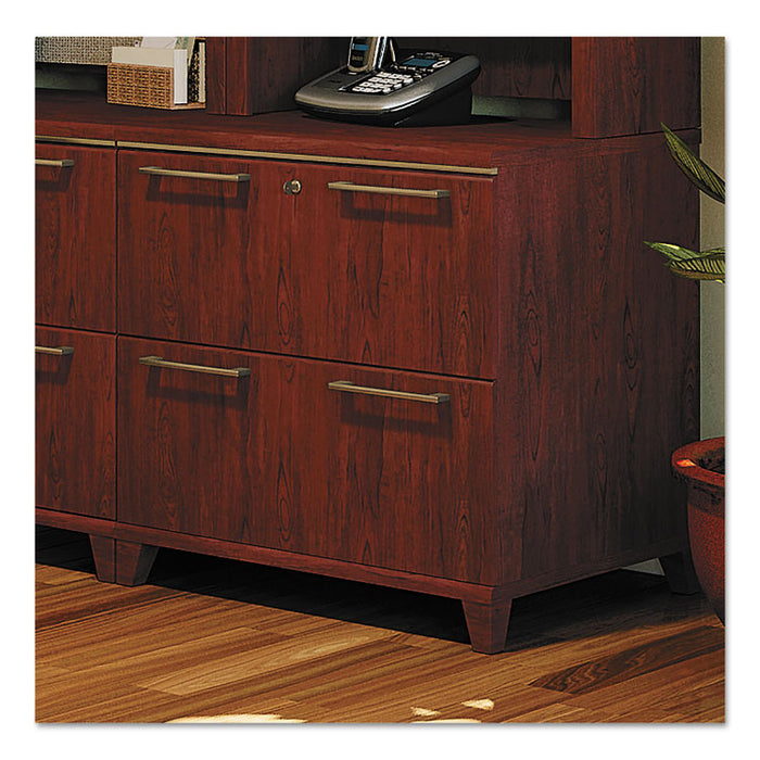 Enterprise Collection Lateral File, 2 Legal/Letter/A4/A5-Size File Drawers, Harvest Cherry, 30" x 23.13" x 29.75"