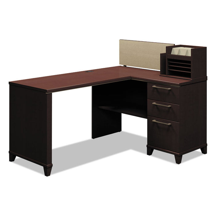 Enterprise Collection Corner Desk, 60w x 47.25d x 41.75h, Mocha Cherry (Box 2 of 2)