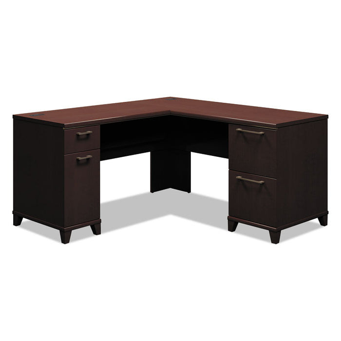 Enterprise Collection L-Desk Pedestal Only, 60w x 60d x 29.75h, Mocha Cherry, Box 1 of 2