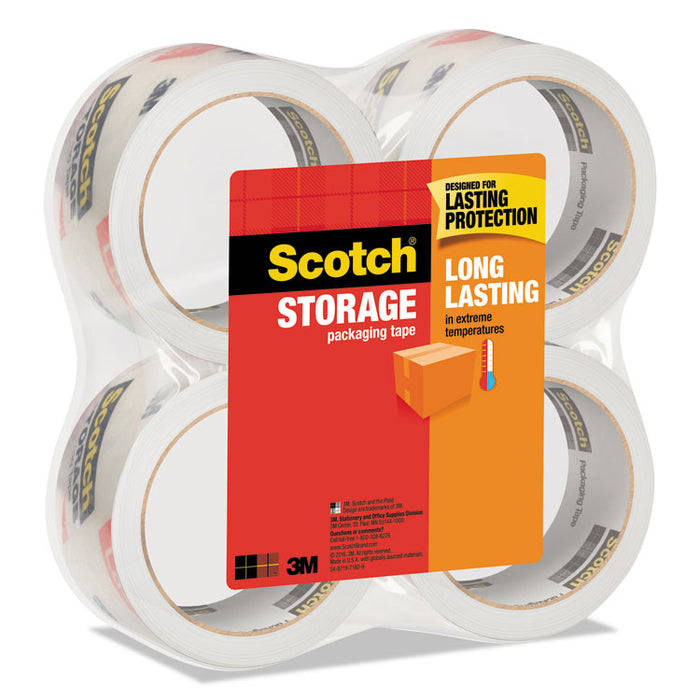 Storage Tape, 3" Core, 1.88" x 54.6 yds, Clear, 4/Pack