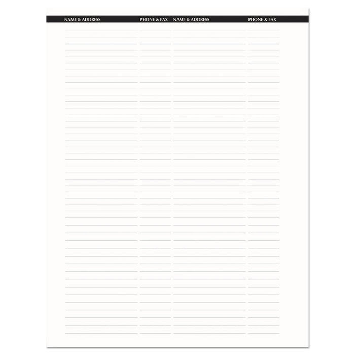 Recycled Professional Weekly Planner, 15-Minute Appts, 11 x 8.5, Black Wirebound Soft Cover, 24-Month (Jan-Dec): 2023-2024