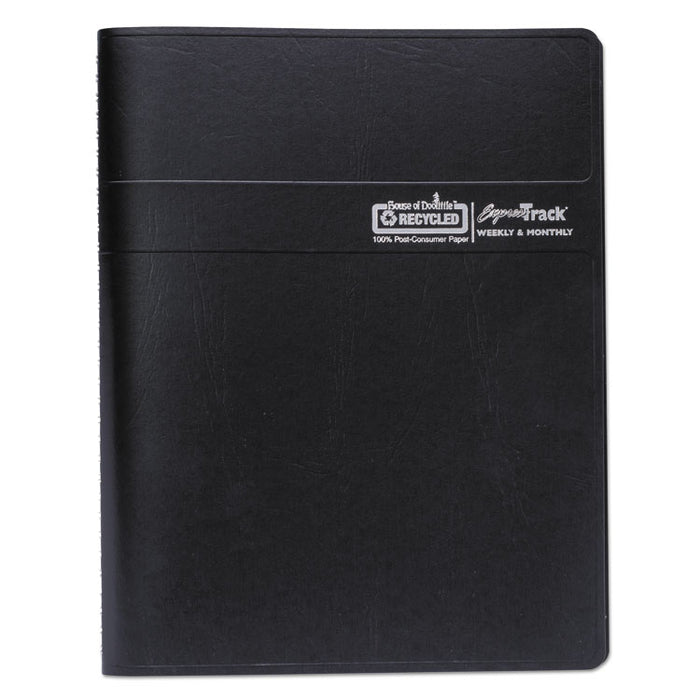 Express Track Recycled Weekly Appointment Book/Monthly Planner, 11 x 8.5, Black Cover, 13-Month (Jan to Jan): 2023 to 2024