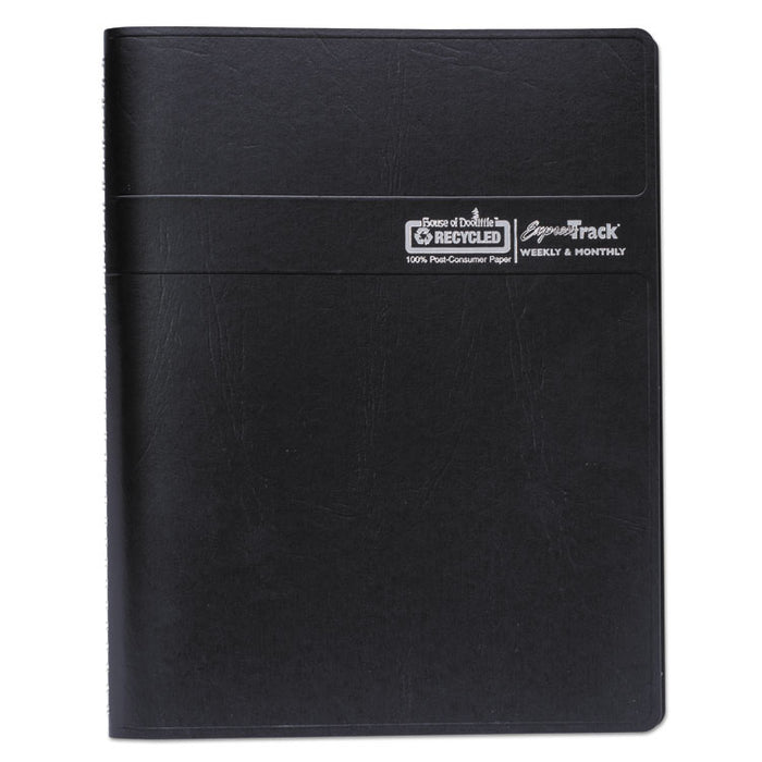 Express Track Recycled Weekly Appointment Book/Monthly Planner, 8 x 5, Black Cover, 13-Month (Jan to Jan): 2023 to 2024